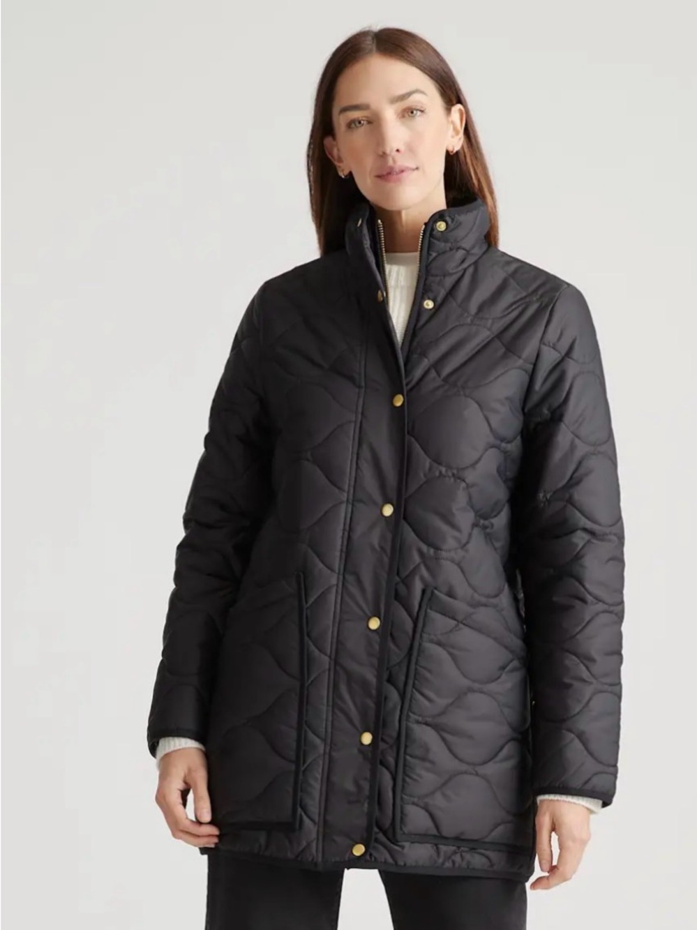 Quince Featherless Quilted Long Puffer Jacket